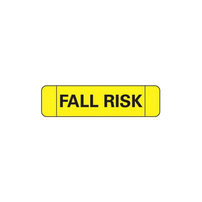 Ident-Alert™ Wristband Companion Label, Fall Risk, W3/8" x L1-1/2"