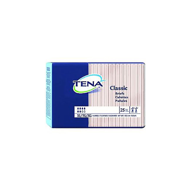 Tena® Classic Brief, Unisex, Medium, 34" to 47" Hip, White