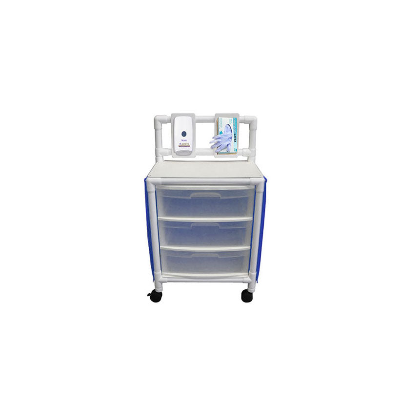 Isolation Cart, L26" x H46" x D15.75" Blue