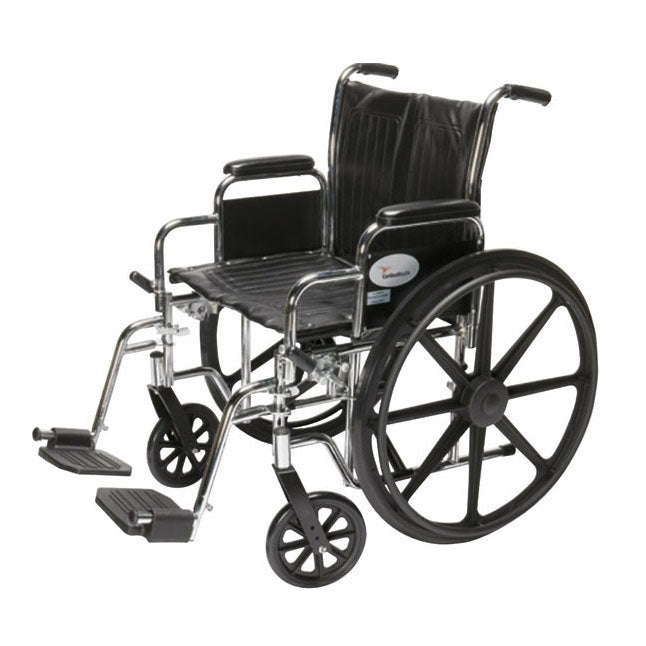 Wheelchair, Swing Away Footrest, Removable Desk, Chrome Finish