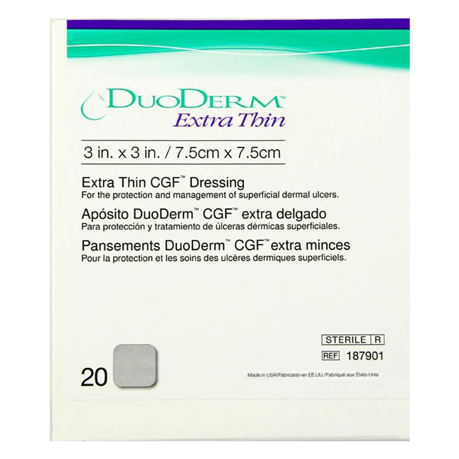 DuoDERM® Hydrocolloid Dressing, Extra Thin, Square