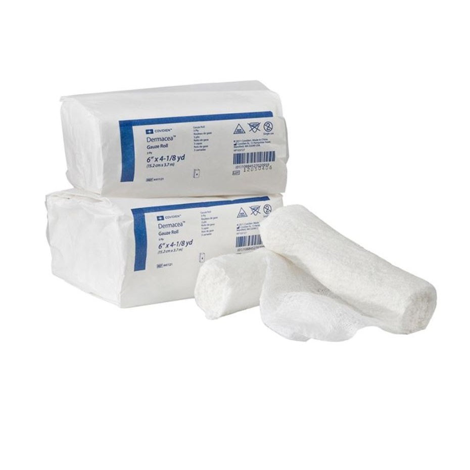 Dermacea™ Gauze Bandage Roll, Non-Sterile, 3-Ply