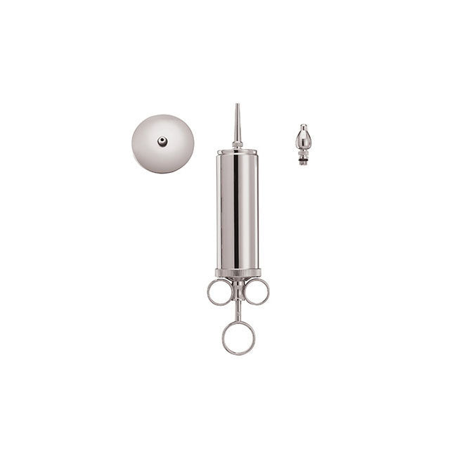 Metal Ear Syringe, Chrome Plated, Floor Quality