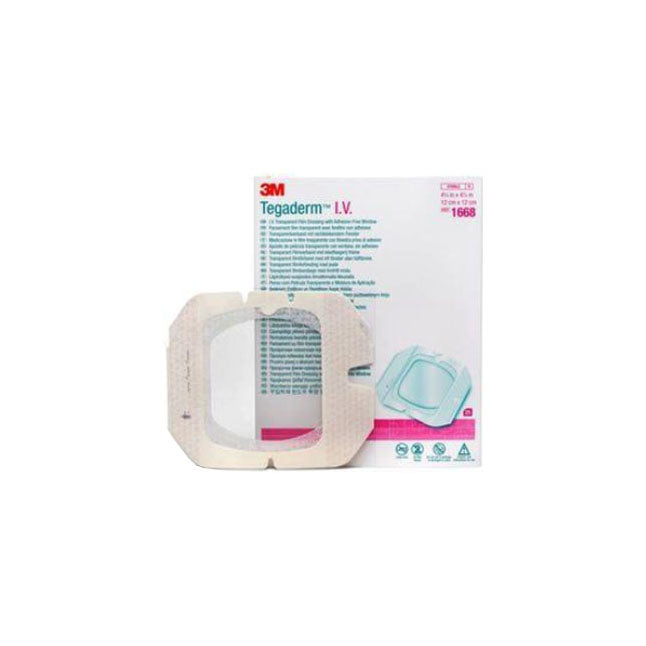 Tegaderm™ IV Transparent Dressing with Border, W12cm x L12cm, Sterile