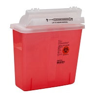 Monoject™ SharpStar™ Sharps Containers with Counter-balanced Door Lid