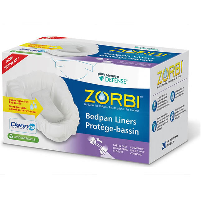Zorbi™ Bedpan Liner, with Drawstring Closure