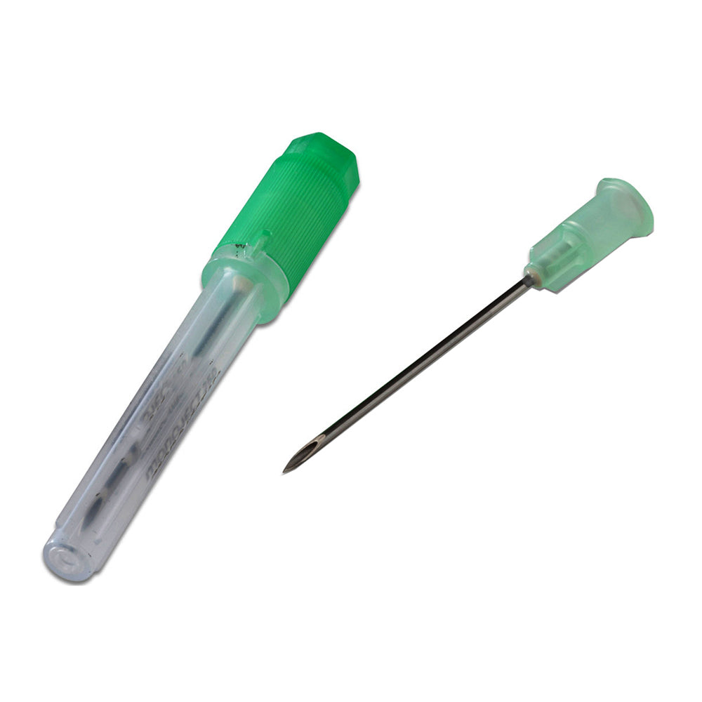Monoject™ SoftPack Standard Hypodermic Needle, Polypropylene Hub 18 G x 1-1/2", Grey - B Bevel