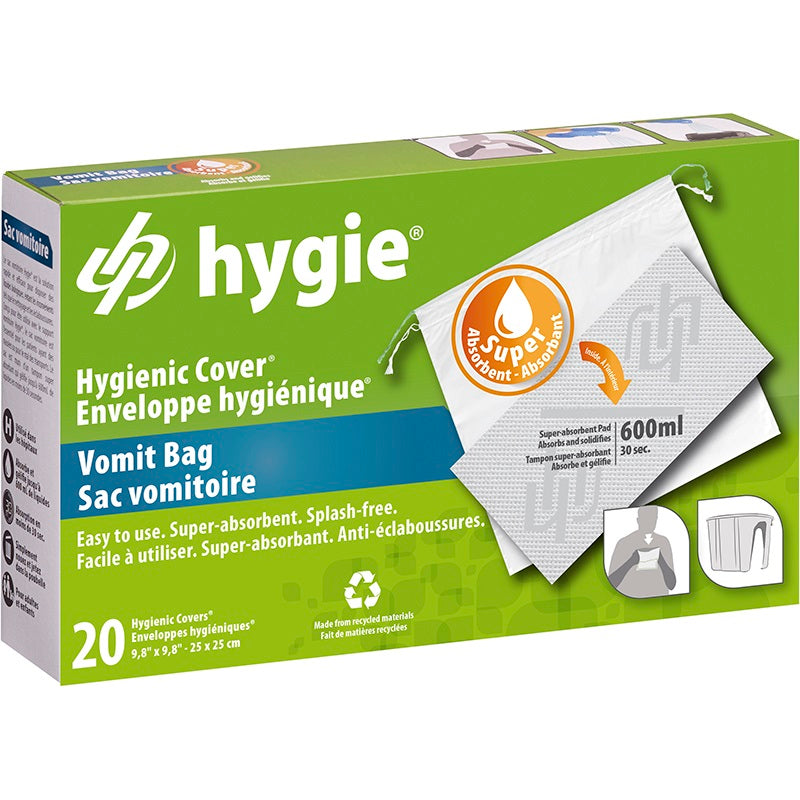 Hygienic Cover® for vomit support