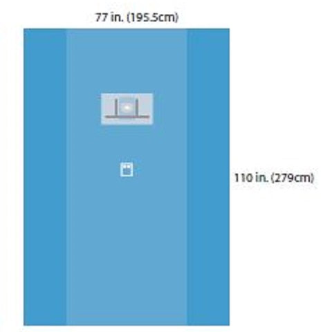 Ophthalmic Drape with Pouch, Sterile, A9562