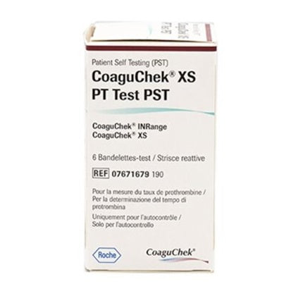 STRIPS PT24 COAGUCHEK XS 24 STRIPS/VIAL/CODE CHIP 24/BX