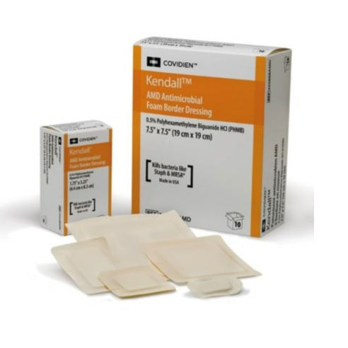 Kendall™ AMD Gentle Foam Border (Silicone Adhesive)