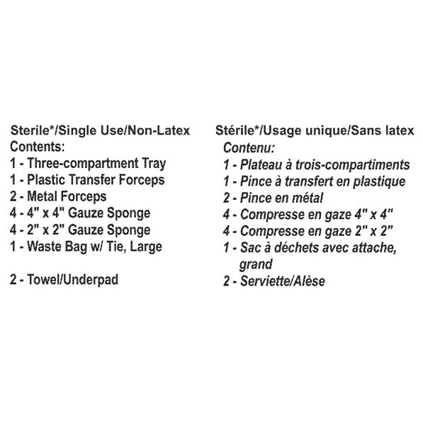 TRAY DRESSING NO SCISSORS 30TY/CA