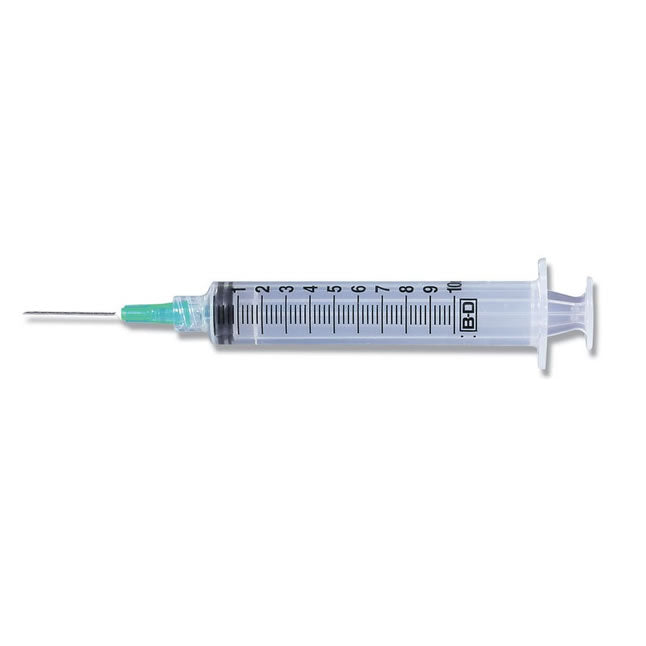 BD Luer-Lok™ Syringe with Attached Needle, 10mL