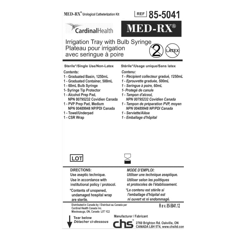 Med-Rx® Irrigation Tray with Bulb Syringe- 85-5041