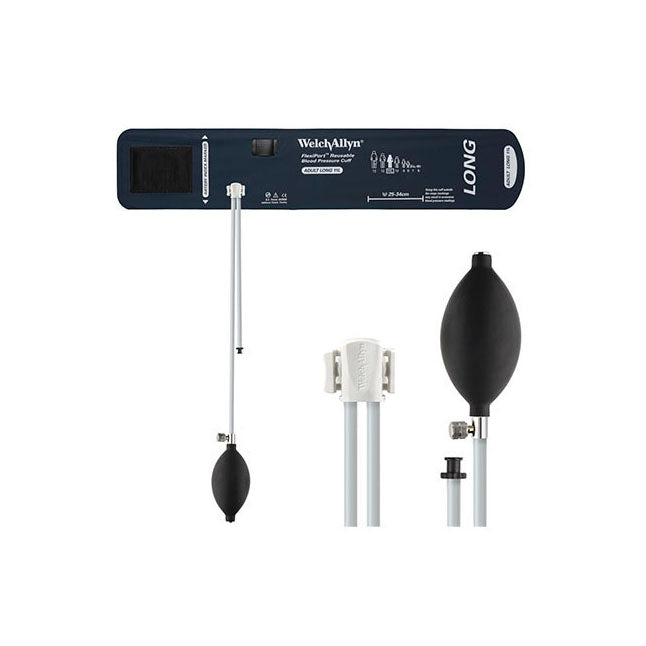 Flexiport® Blood Pressure Cuff, Two Tube, One Piece, with Inflation System and Bulb