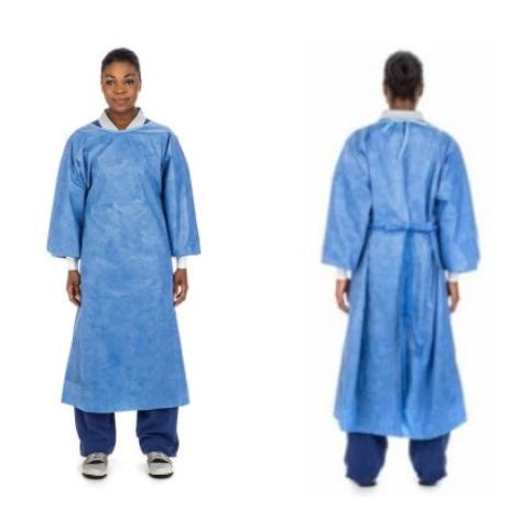 Poly-coated SMS Chemotherapy Gown