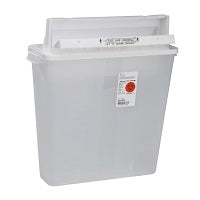 Monoject™ SharpStar™ Sharps Containers with Counter-balanced Door Lid
