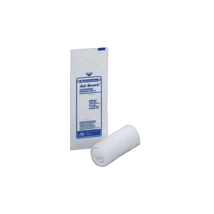 Acti-Stretch Gauze Bandage Roll, Conforming, Sterile