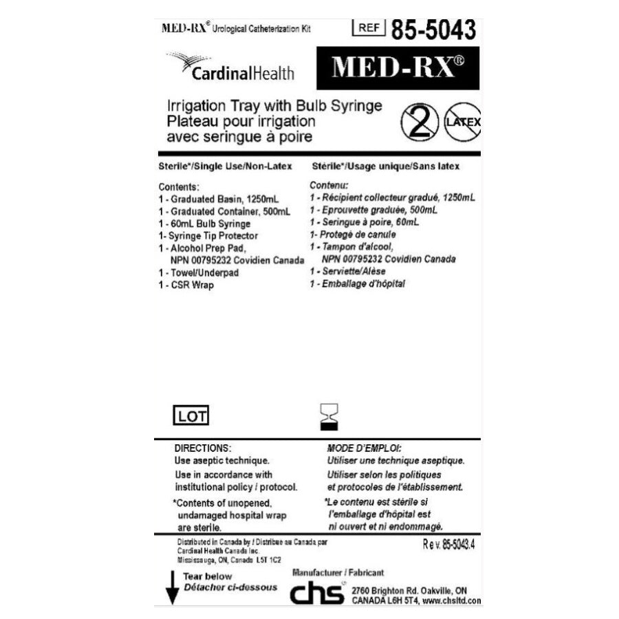 Med-Rx® Irrigation Tray with Bulb Syringe- 85-5043