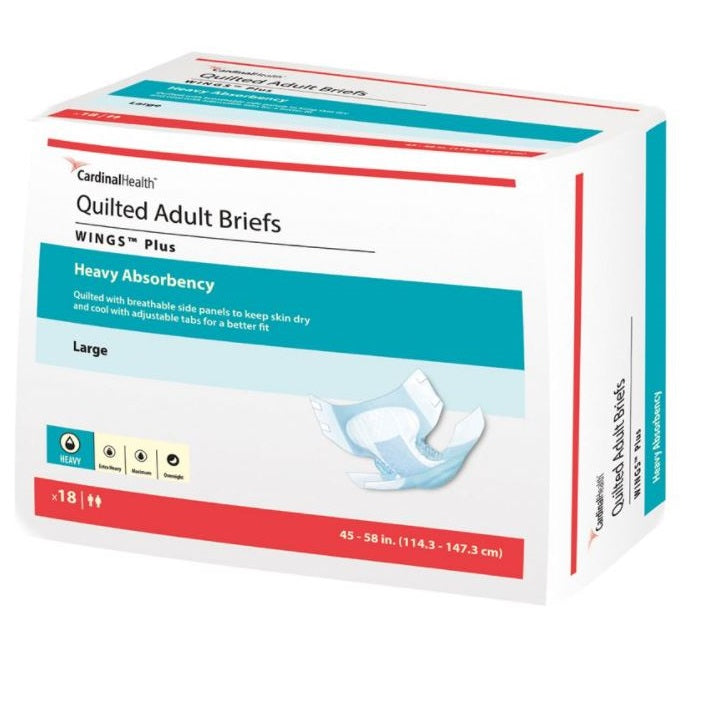 Wings™ Choice Plus Quilted Adult Briefs