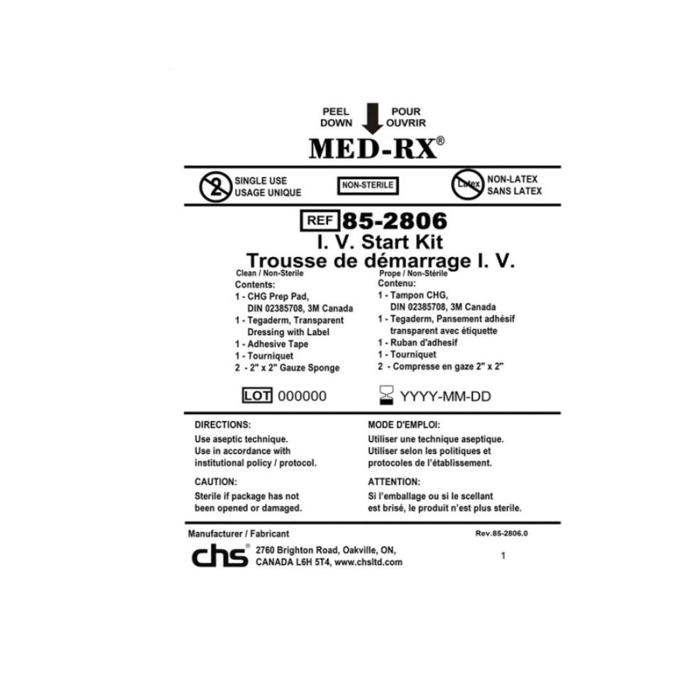 Med-Rx® IV Start Kit- 85-2806