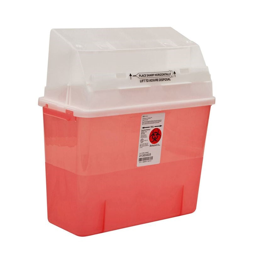 Monoject™ Safety In-Room Sharps Containers with Counter-Balanced Door Lid