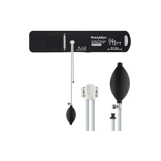 Flexiport® Blood Pressure Cuff, Two Tube, One Piece, with Inflation System and Bulb